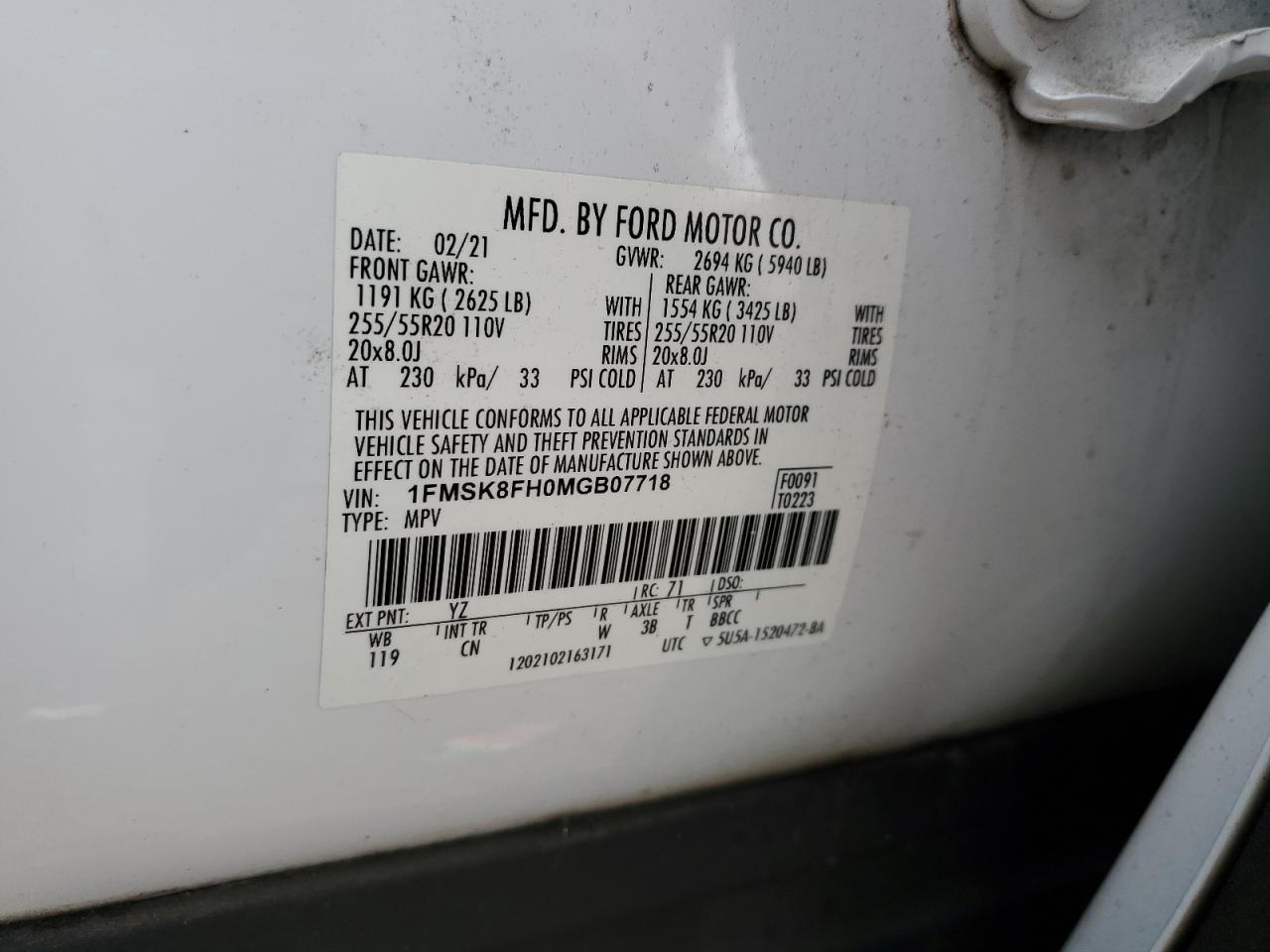 FORD EXPLORER LIMITED