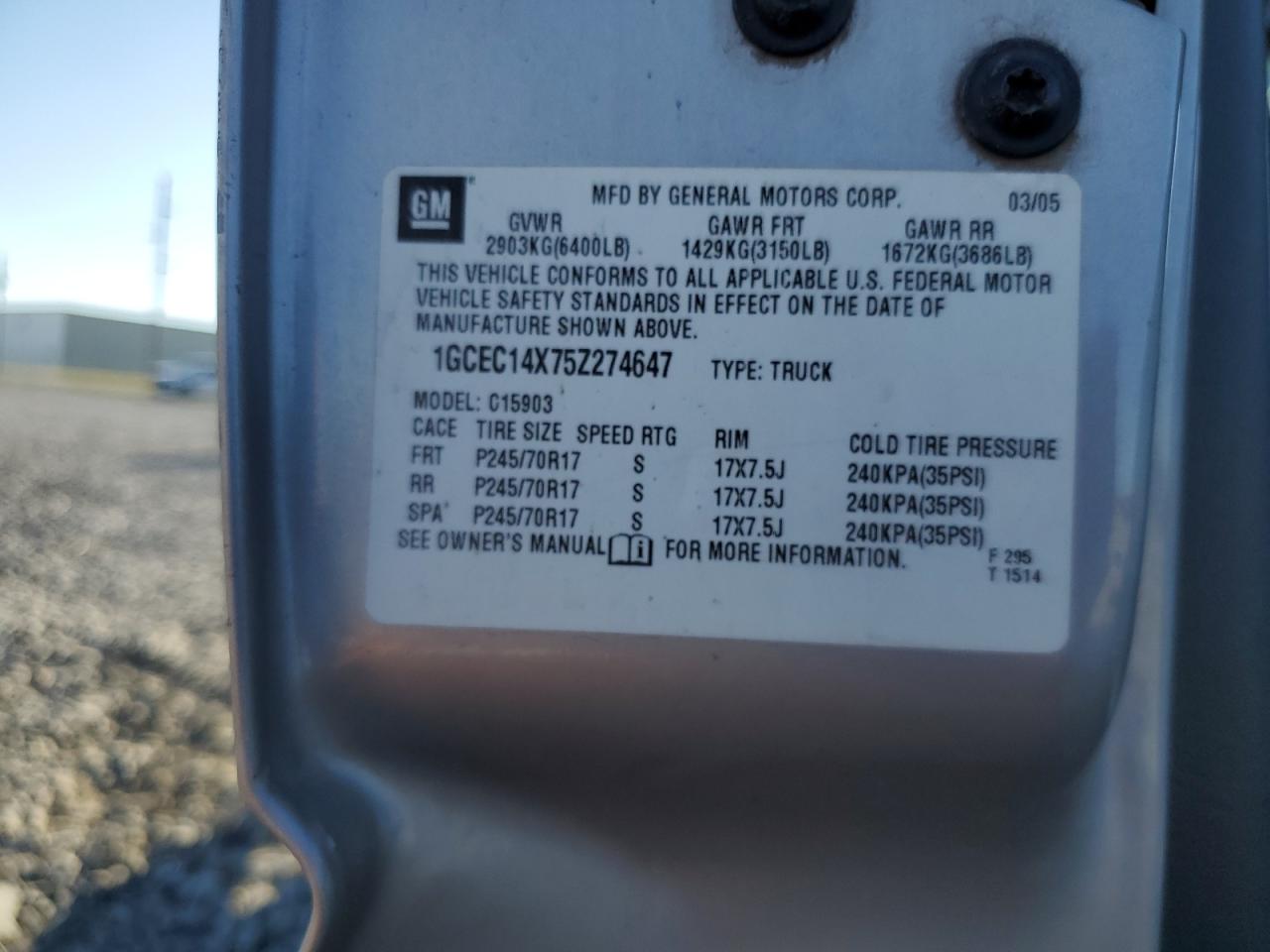 Lot #3287496991 2005 CHEVROLET SILVERADO