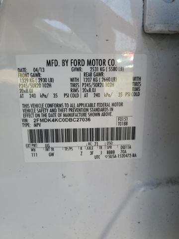 2013 FORD EDGE LIMIT #3303851511