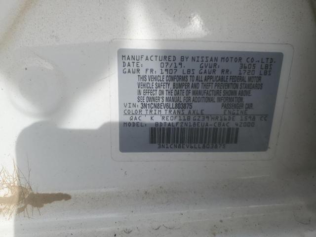 2020 NISSAN VERSA SV #3297777844