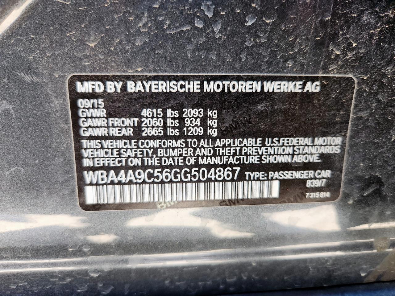 BMW 4 SERIES GRAN COUPE I GRAN COUPE SULEV