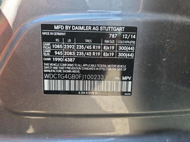 2015 MERCEDES-BENZ GLA 250 4M #3305300302