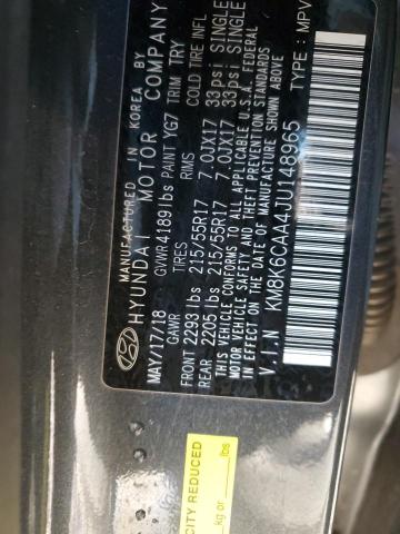 2018 HYUNDAI KONA SEL - KM8K6CAA4JU148965