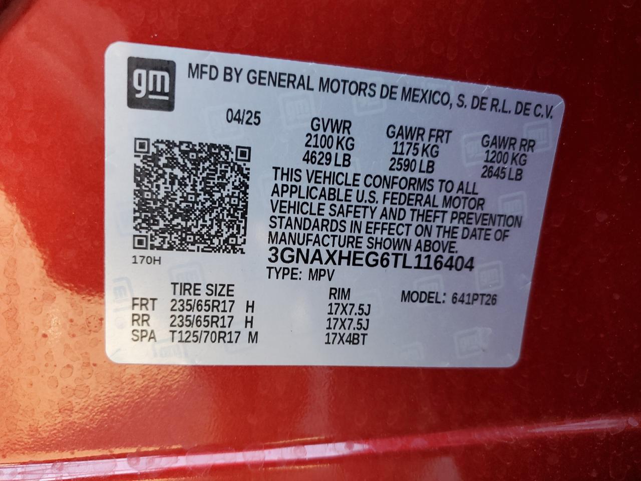 CHEVROLET EQUINOX LT