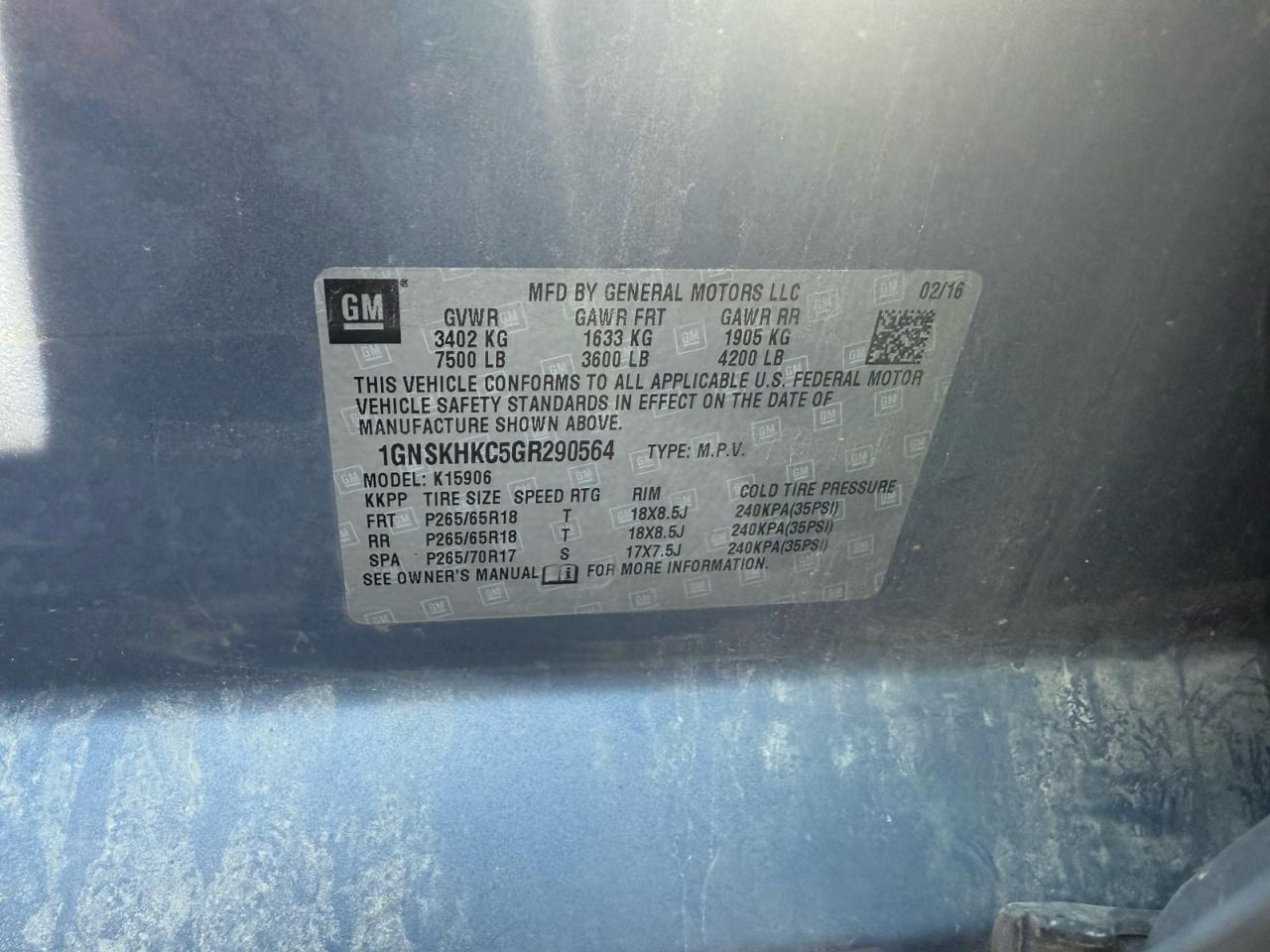 CHEVROLET SUBURBAN K1500 LT