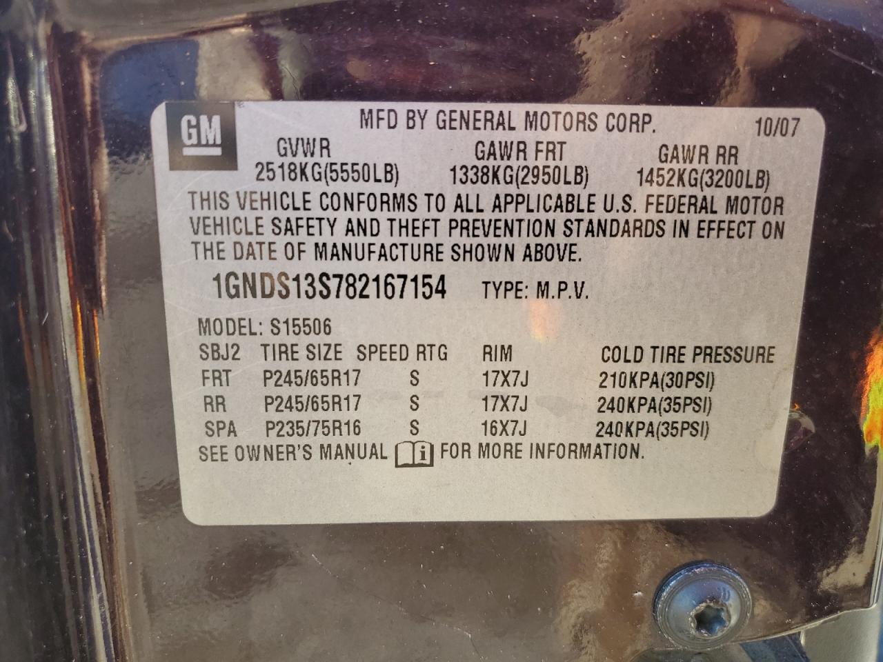 Lot #3286744334 2008 CHEVROLET TRAILBLAZE