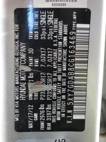 2012 HYUNDAI SANTA FE G #3296957831