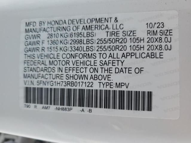2024 HONDA PILOT TOUR #3309506659