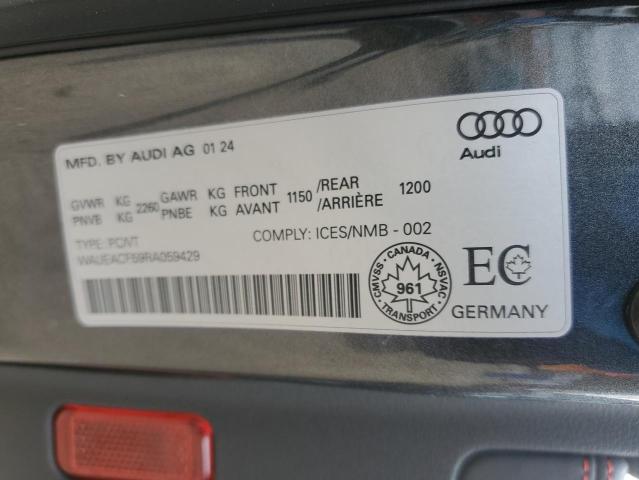 2024 AUDI A5 PRESTIG WAUEACF59RA059429