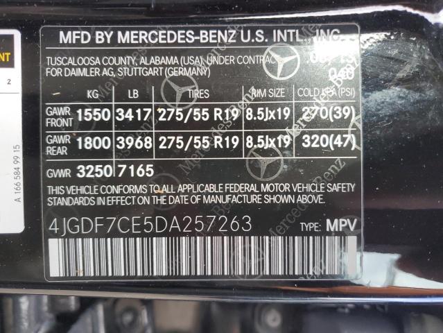 2013 MERCEDES-BENZ GL 450 4MA #3293569939