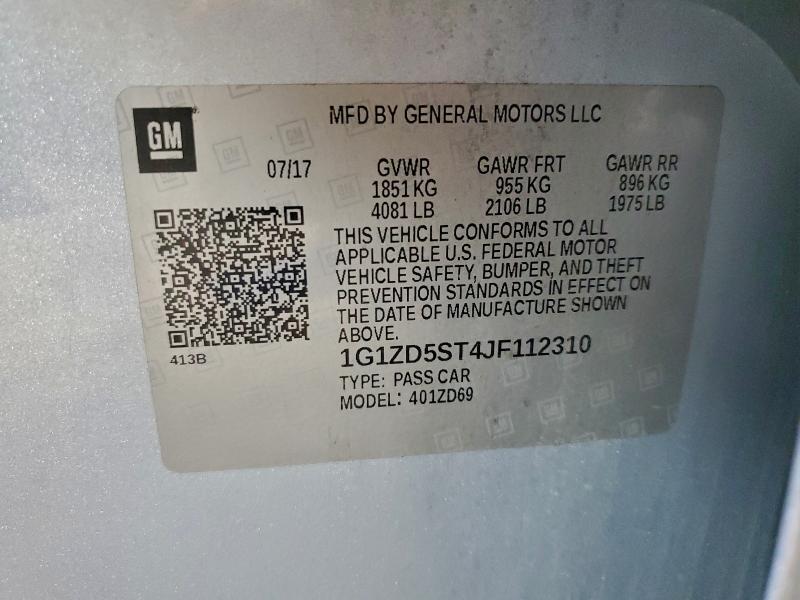 2018 CHEVROLET MALIBU LT #3297877857