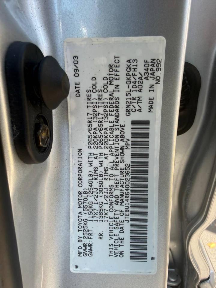 Lot #3291192035 2004 TOYOTA 4RUNNER SR