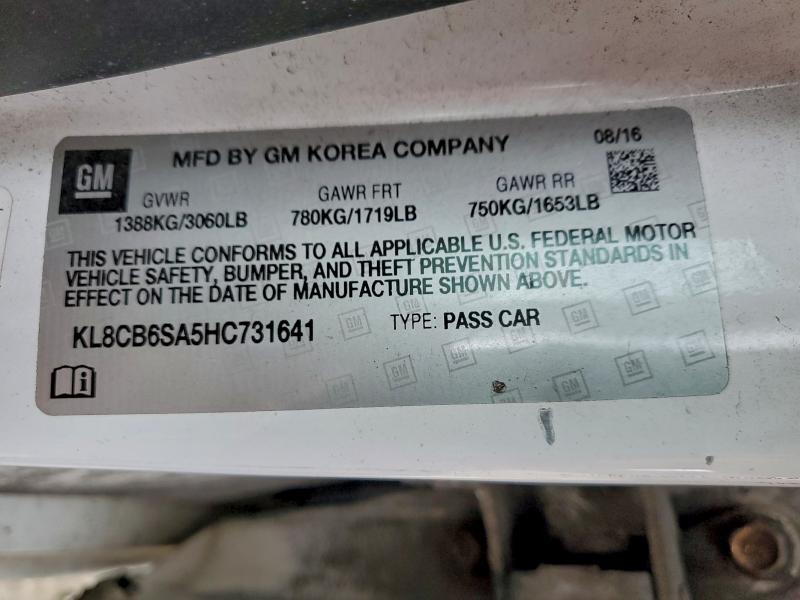 2017 CHEVROLET SPARK LS #3296062839