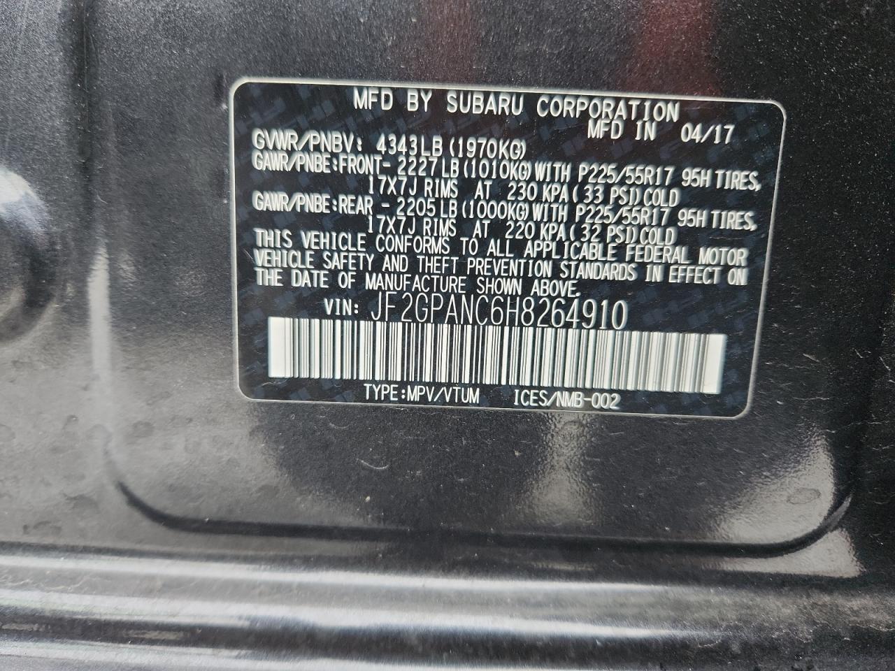 SUBARU CROSSTREK LIMITED