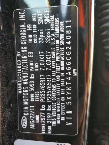 2012 KIA SORENTO BA #3280315959