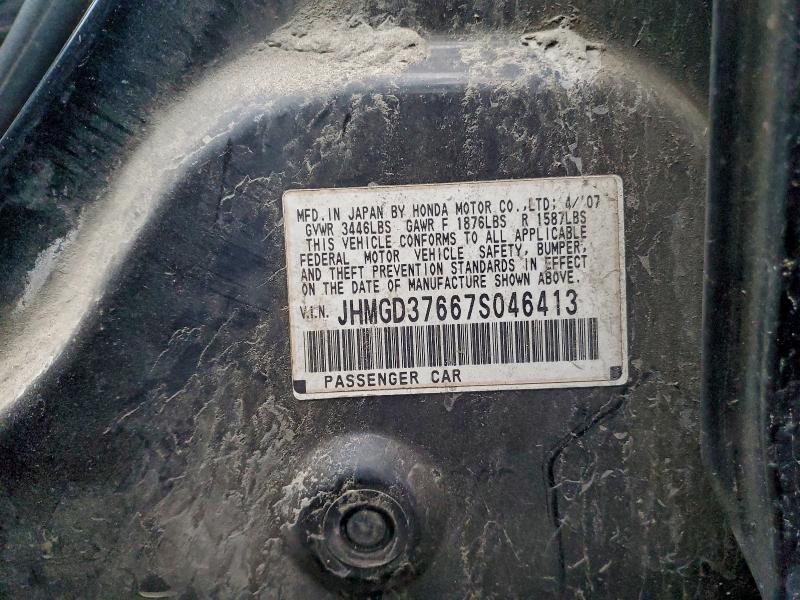 2007 HONDA FIT S #3297010347