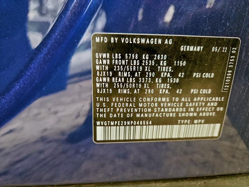 2022 VOLKSWAGEN ID.4 PRO S #3316843689