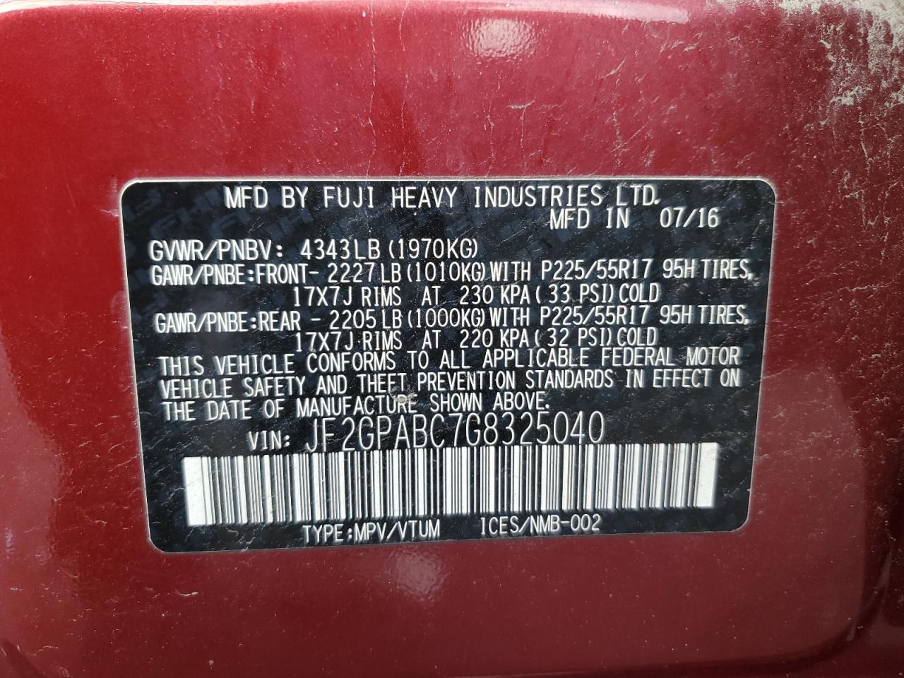 SUBARU CROSSTREK PREMIUM