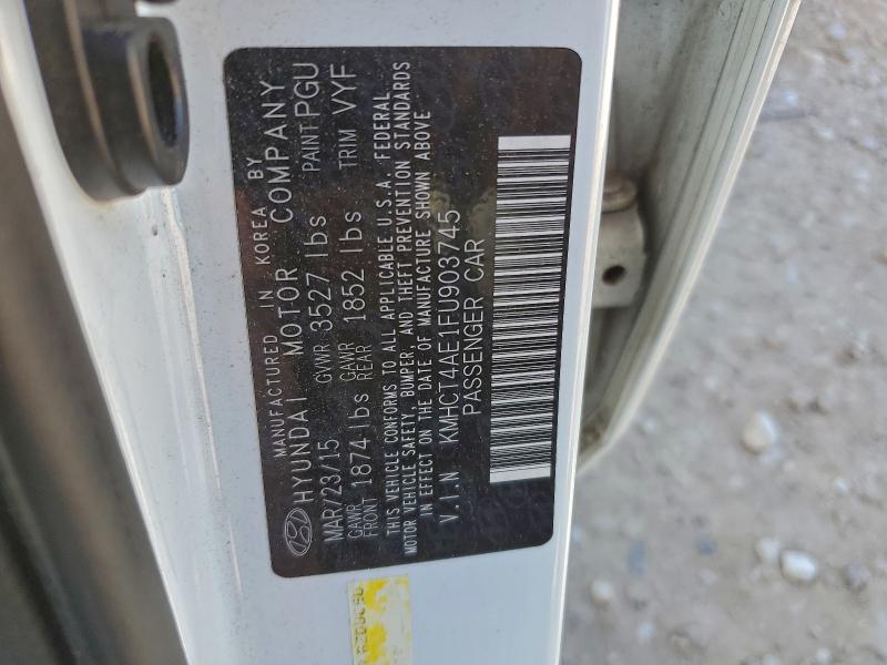 2015 HYUNDAI ACCENT GLS #3312309772