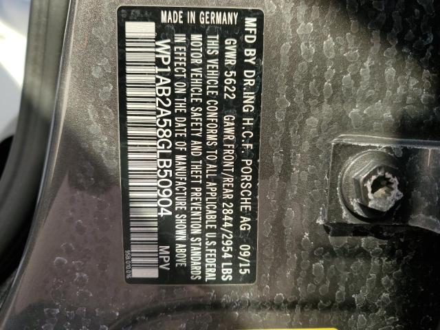 2016 PORSCHE MACAN S - WP1AB2A58GLB50904