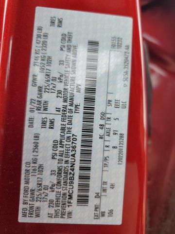 2022 FORD ESCAPE SE #3283989876