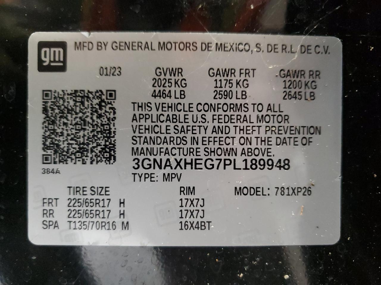 CHEVROLET EQUINOX LS