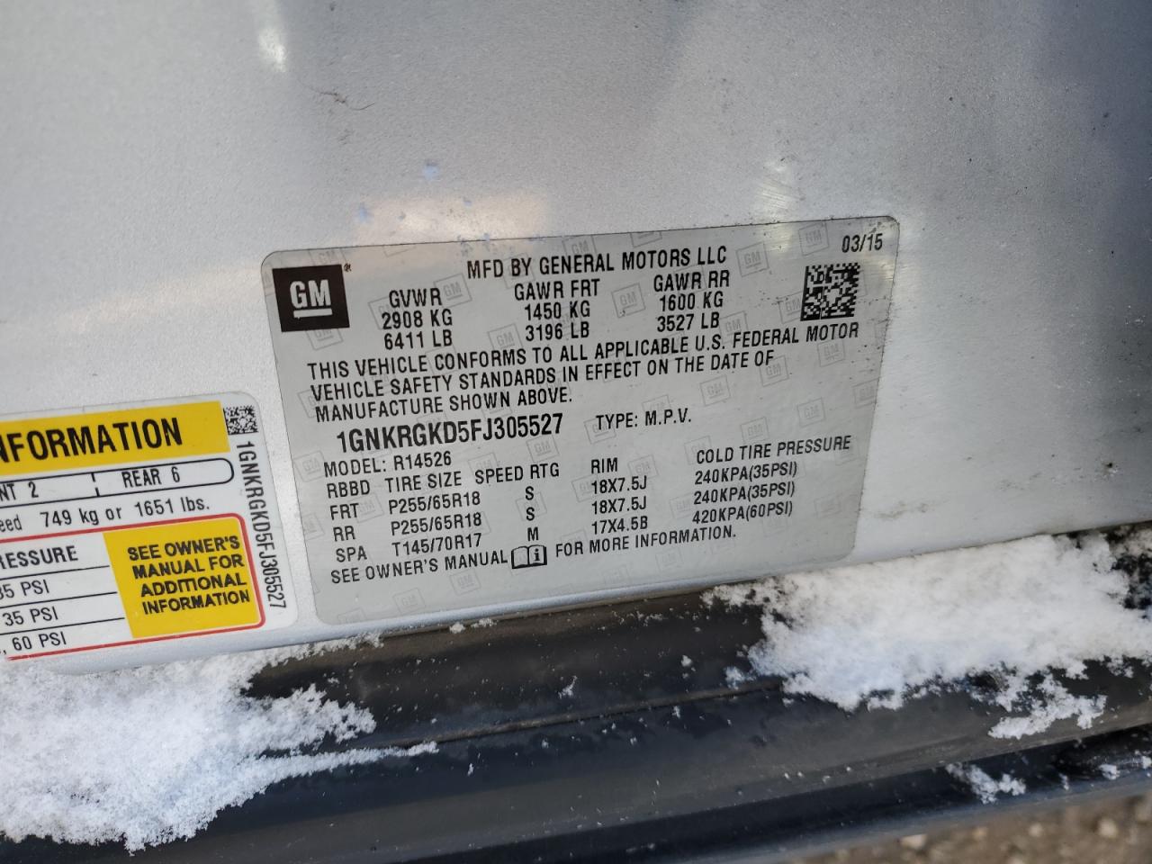 CHEVROLET TRAVERSE LT