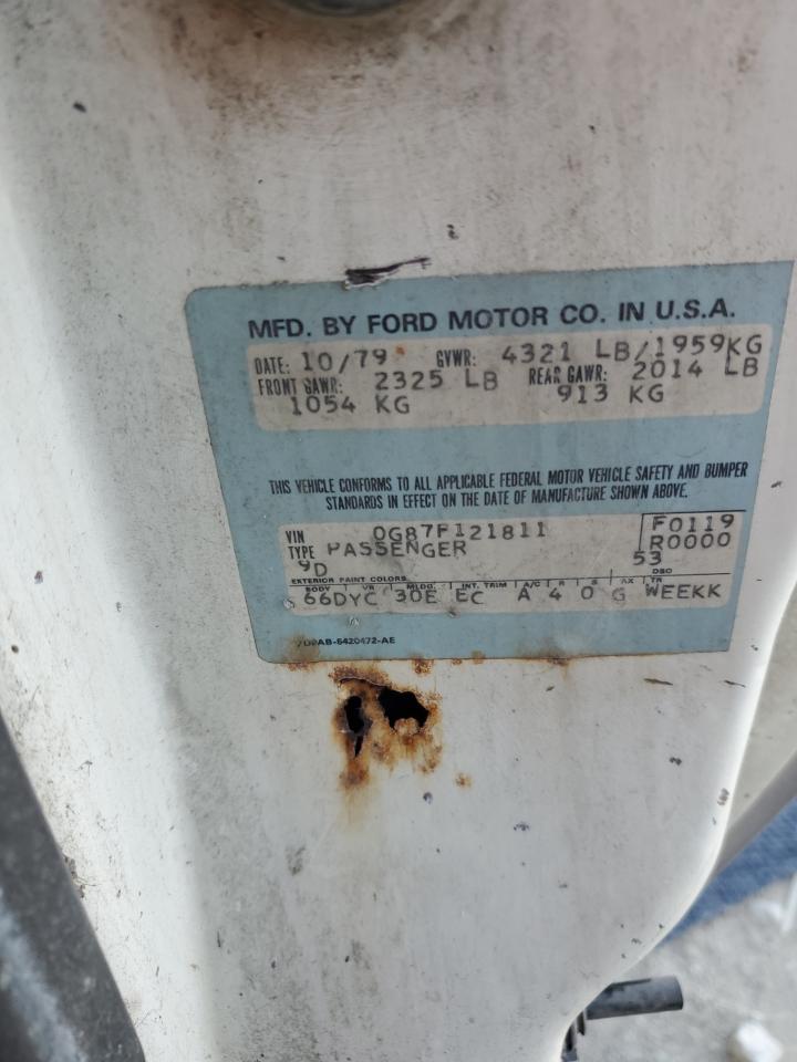 Lot #3285994824 1980 FORD THUNDERBIR