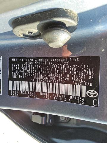 2022 TOYOTA COROLLA SE #3309279615