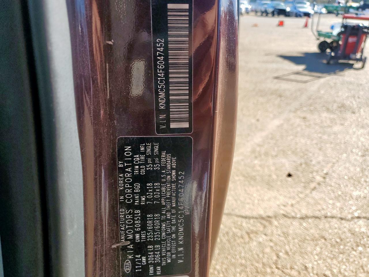 Lot #3283775421 2015 KIA SEDONA EX