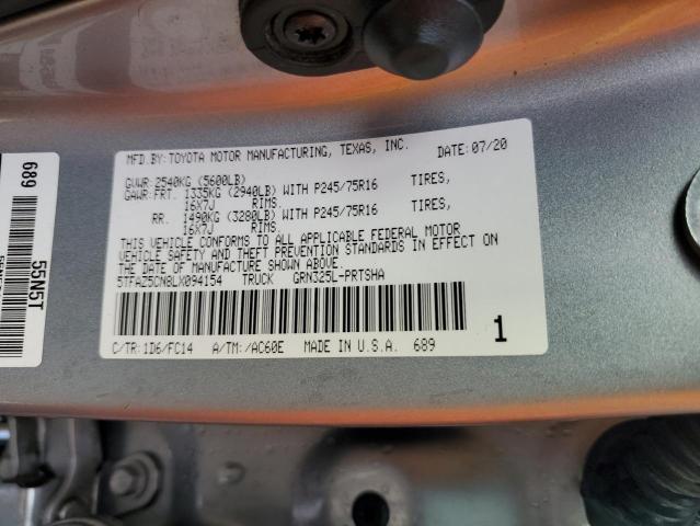 2020 TOYOTA TACOMA DOU #3291157999