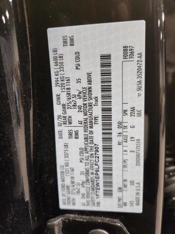 2020 FORD F150 SUPER #3301983475