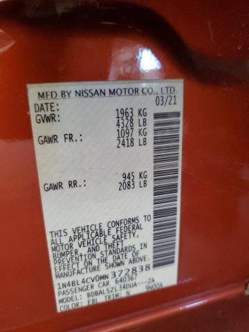 2021 NISSAN ALTIMA SR #3283802418