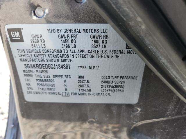 2012 BUICK ENCLAVE #3284764535