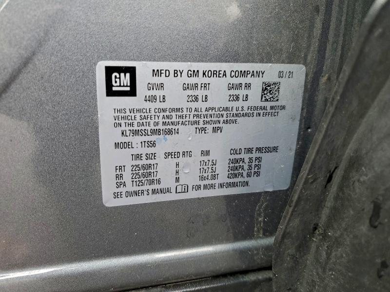 2021 CHEVROLET TRAILBLAZE #3311580770