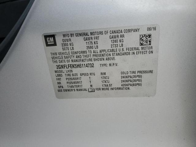 2017 CHEVROLET EQUINOX LT #3290287270