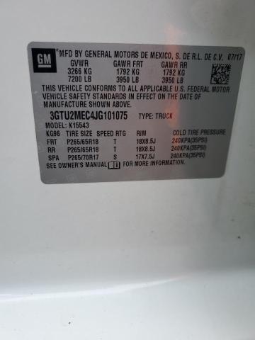 2018 GMC SIERRA K15 - 3GTU2MEC4JG101075