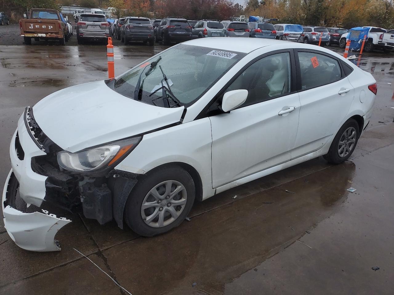 Lot #3287845096 2014 HYUNDAI ACCENT GLS