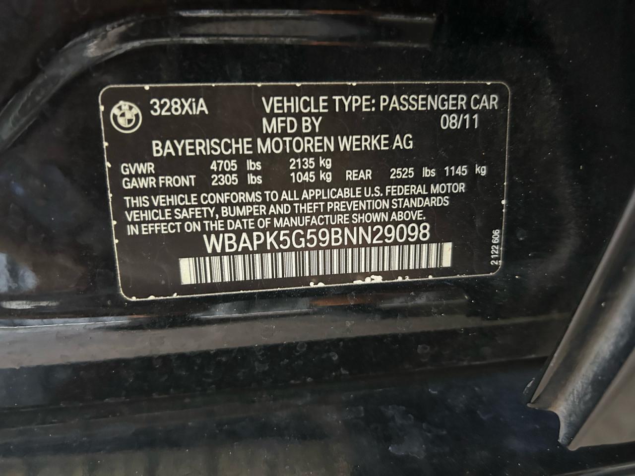 BMW 3 SERIES XI SULEV