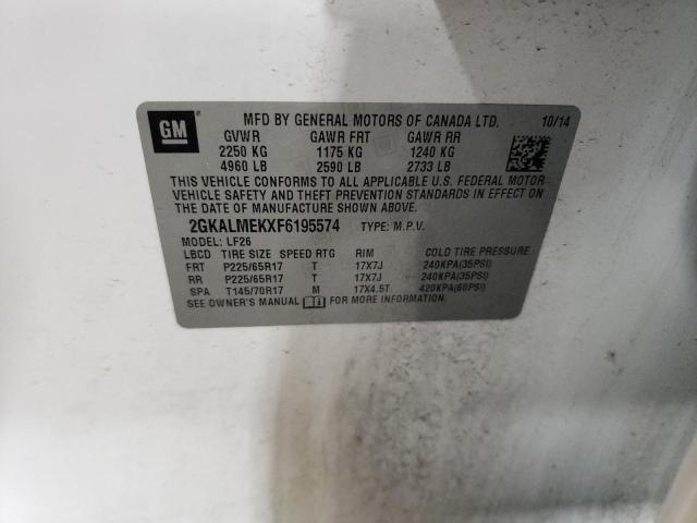 2015 GMC TERRAIN SL #3291385174