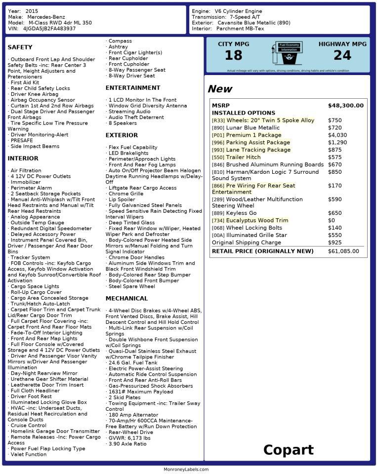 MERCEDES-BENZ M-CLASS 350