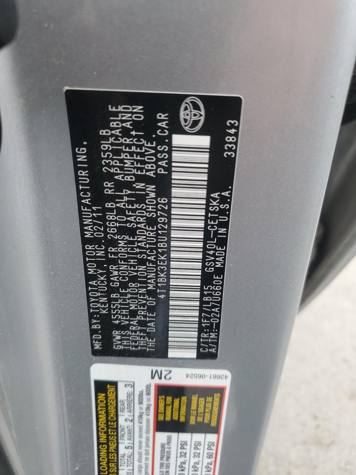 Lot #3303699024 2011 TOYOTA CAMRY SE