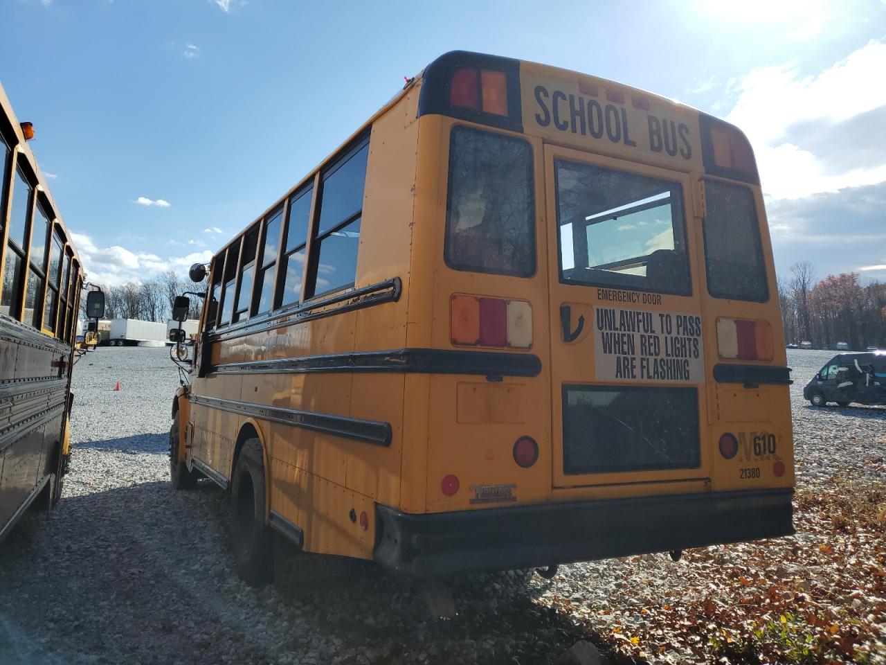 Lot #3291242019 2012 THOMAS SCHOOL BUS