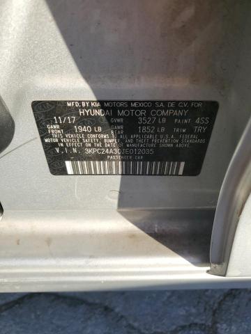 2018 HYUNDAI ACCENT SE 3KPC24A30JE012035