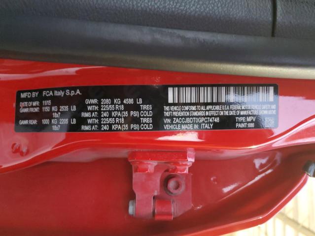 2016 JEEP RENEGADE L #3282410305