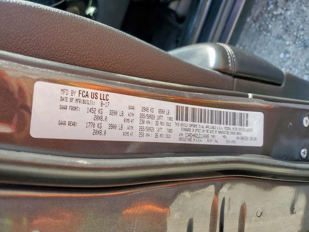 2018 DODGE DURANGO SX #3287485999