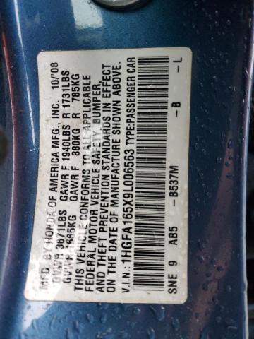 2009 HONDA CIVIC LX #3298203020