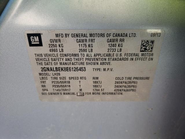 2014 CHEVROLET EQUINOX LT #3286722288