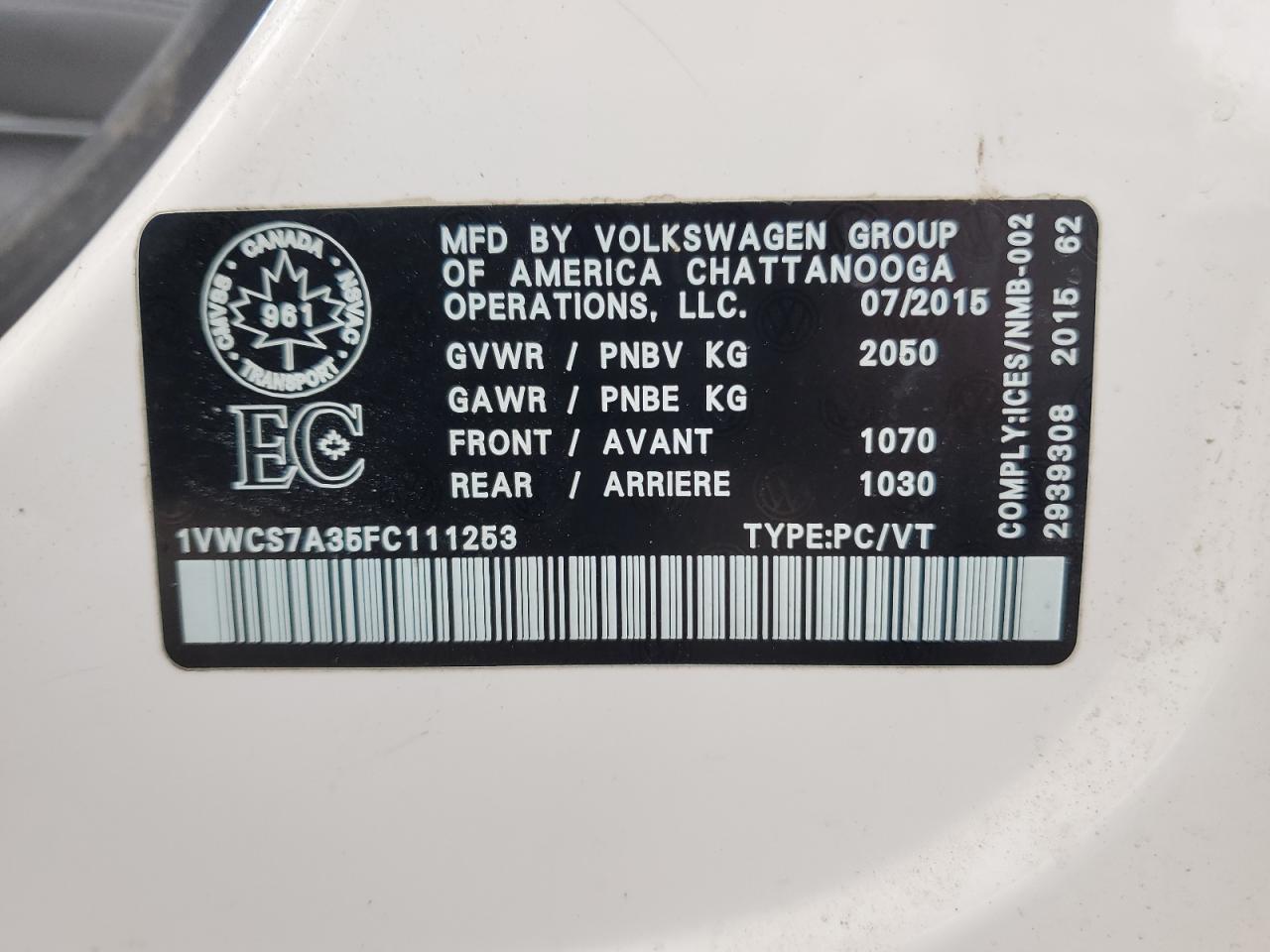 VOLKSWAGEN PASSAT SEL