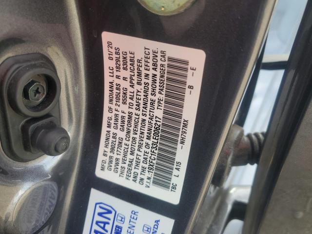 2020 HONDA CIVIC EX #3301847341